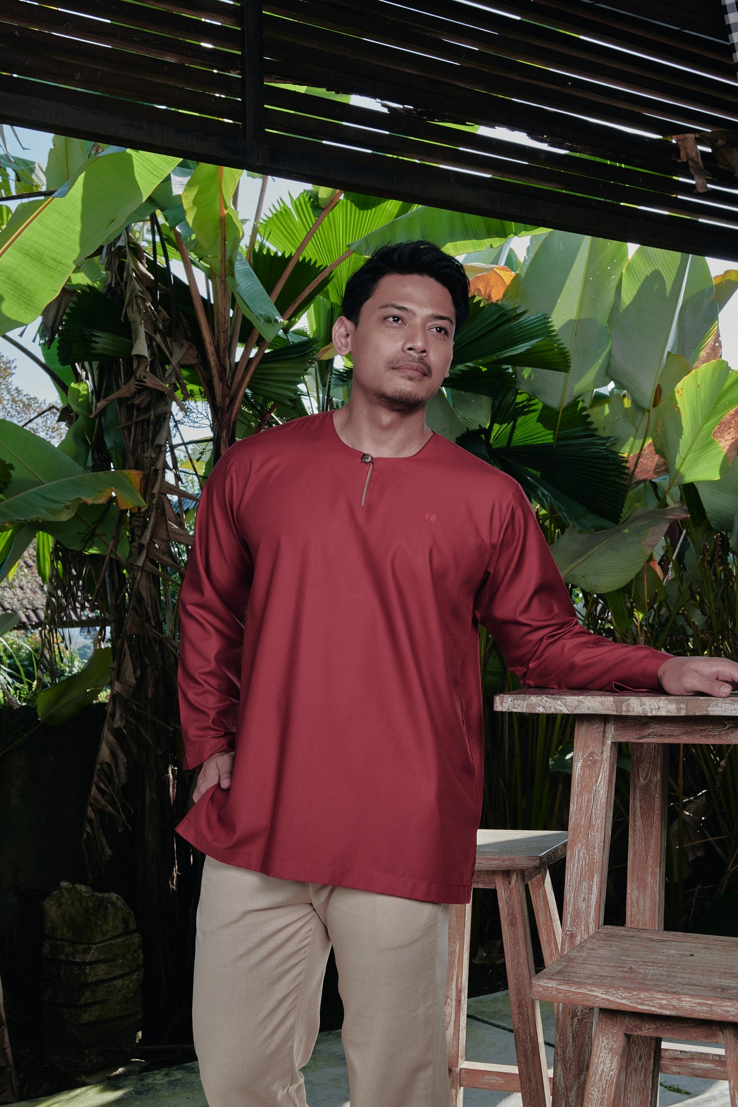Kurta Tamadun Relaxed Fit - Scarlet Red