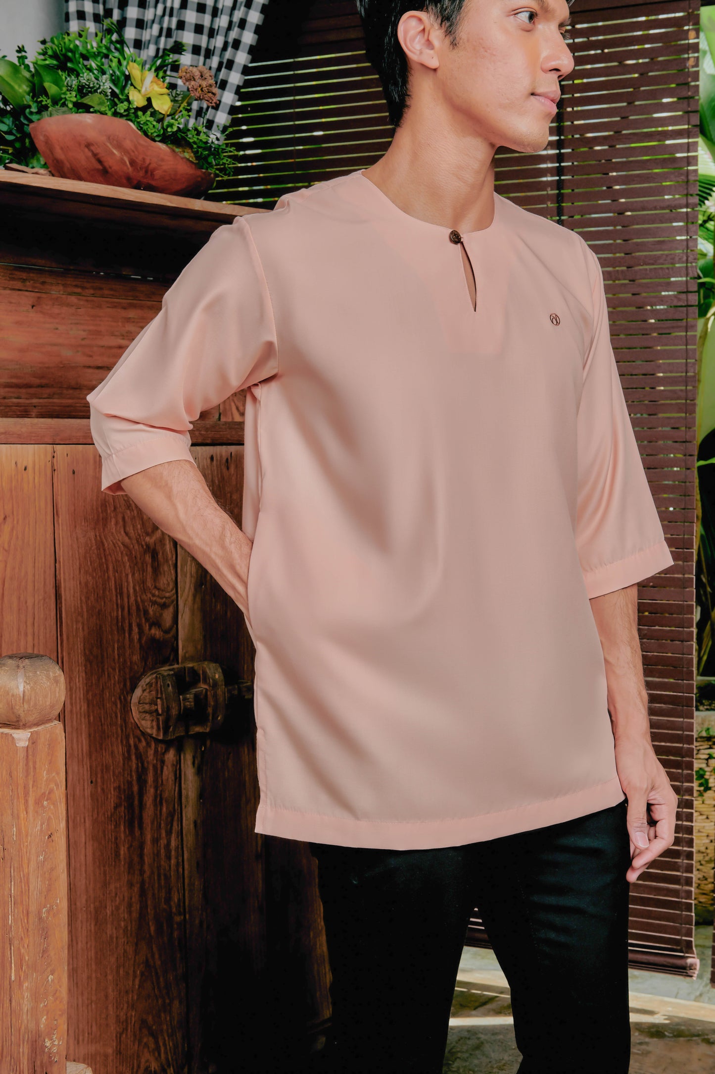 Kurta Nusantara Relaxed Fit - Sweet Peach