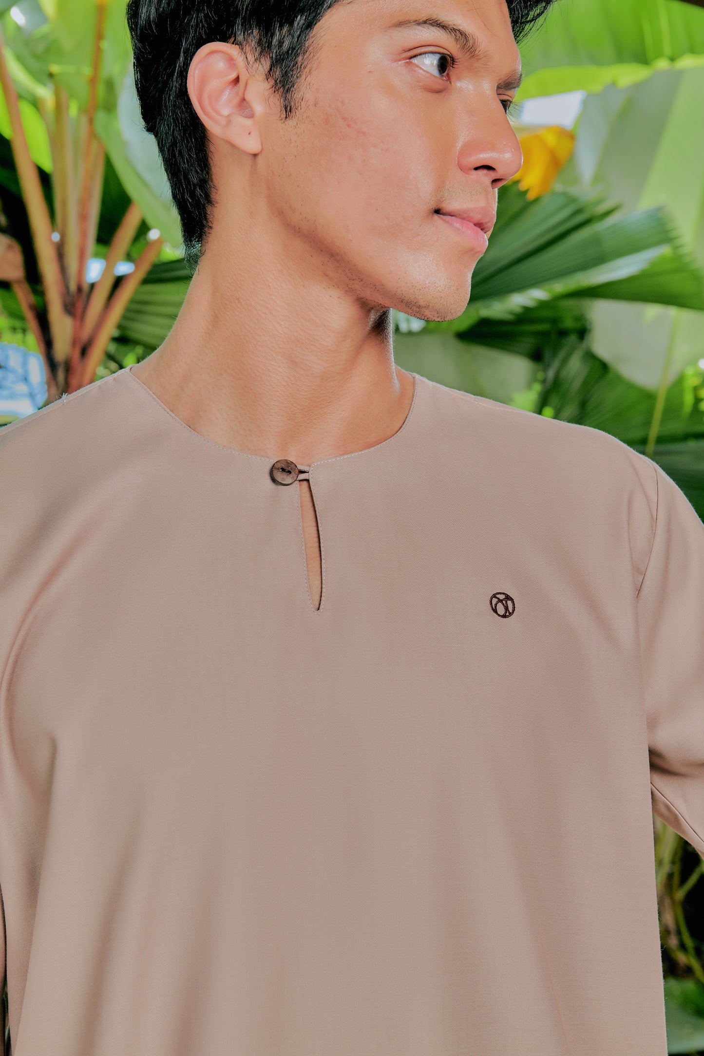 Kurta Tamadun Relaxed Fit - Sand Brown