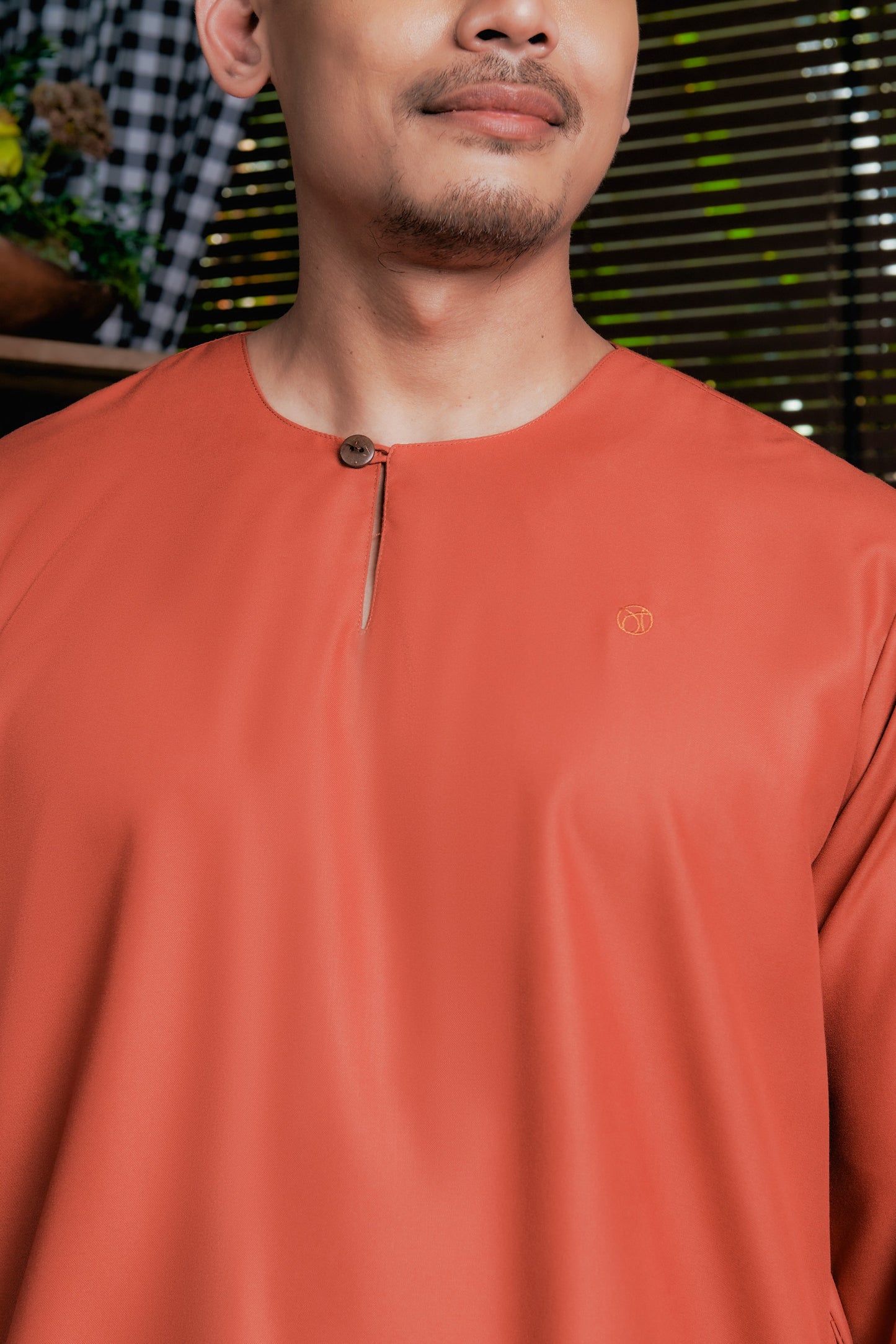 Kurta Nusantara Relaxed Fit - Brick Orange