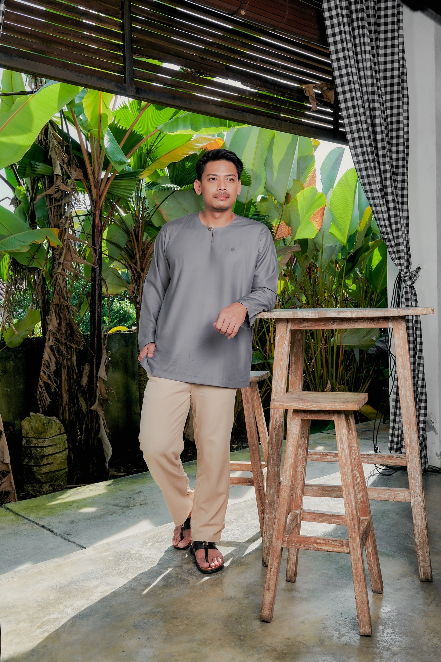 Kurta Tamadun Relaxed Fit - Slate Grey