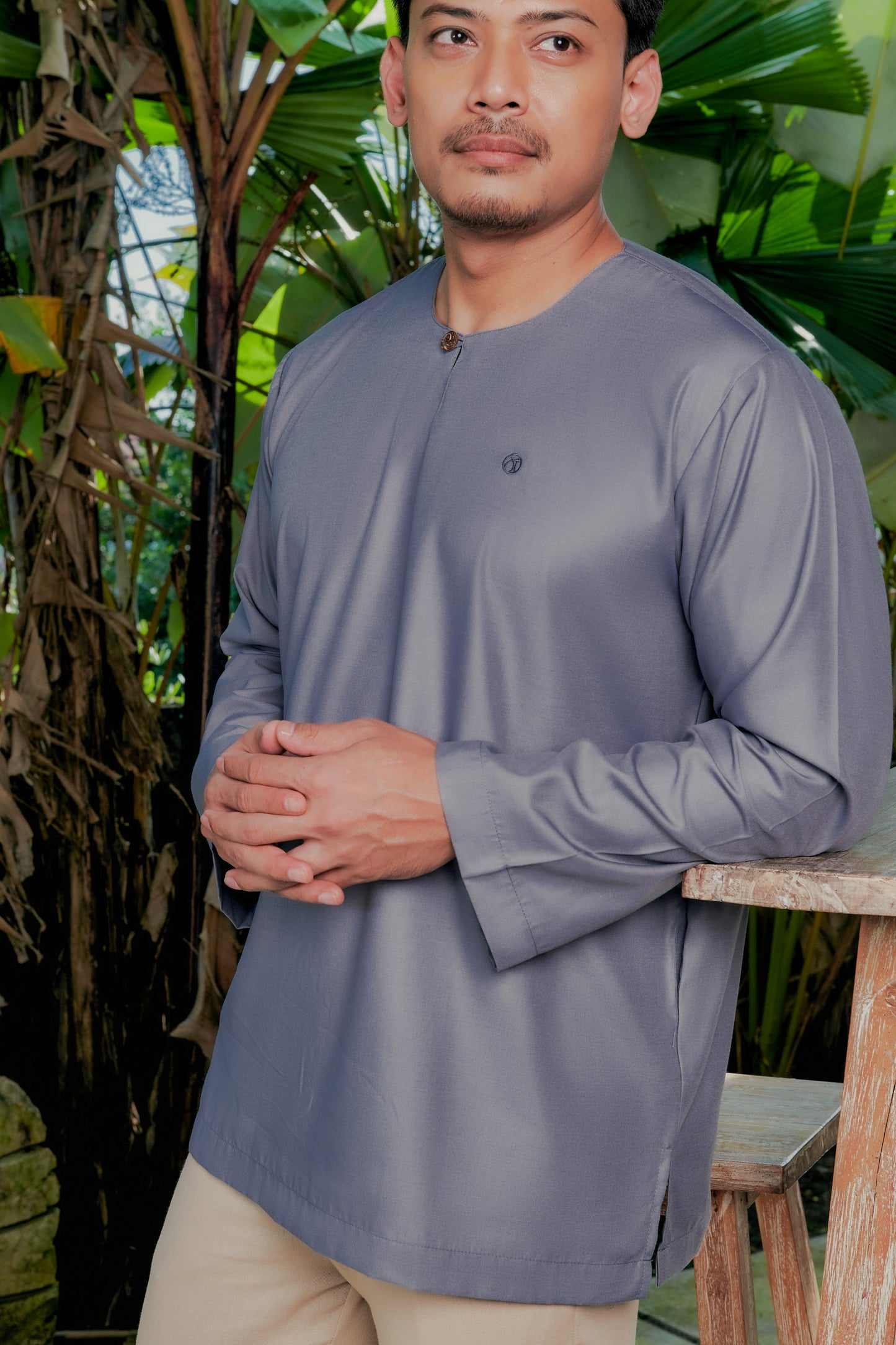 Kurta Tamadun Relaxed Fit - Slate Grey