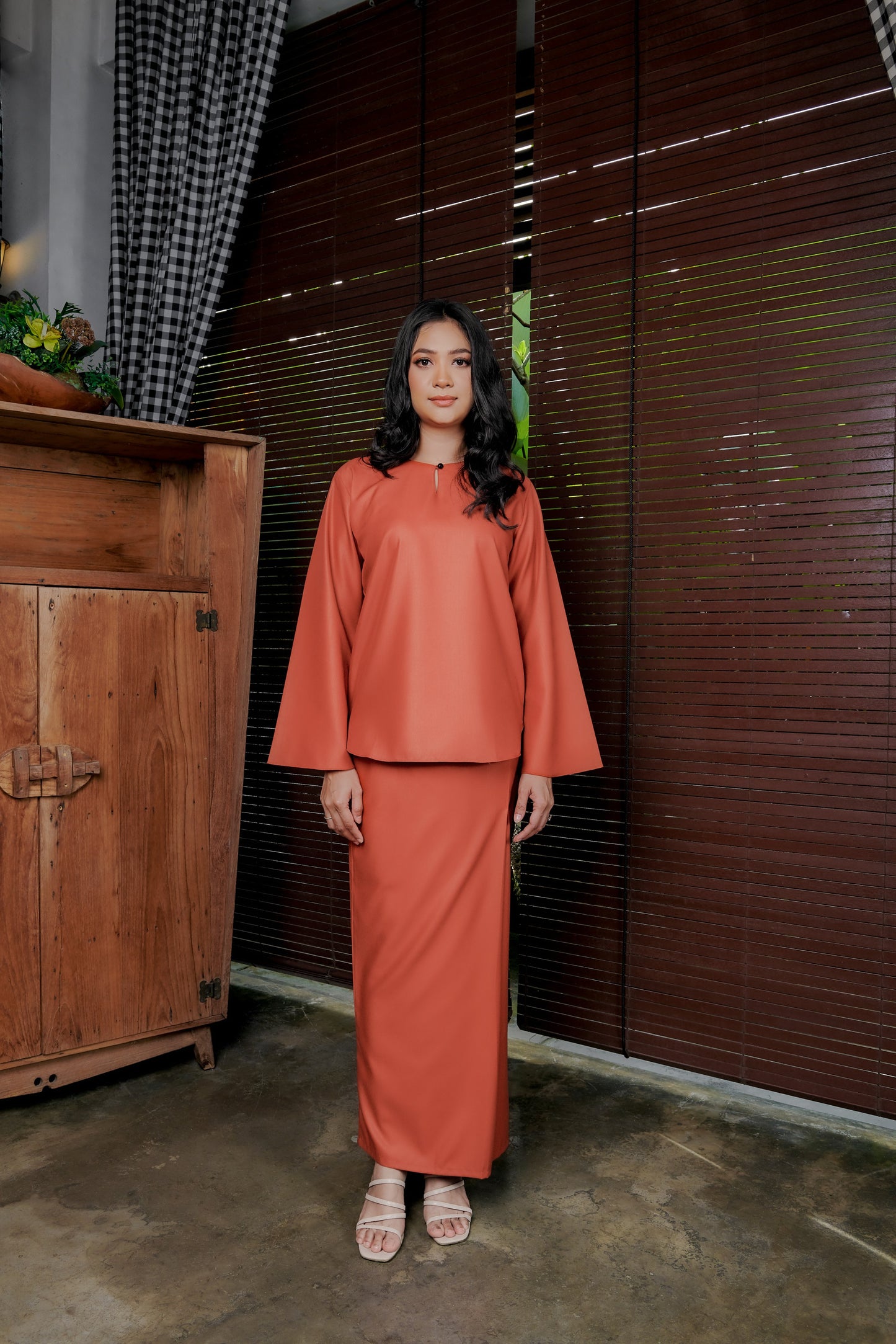 Baju Kurung Mahsuri - Brick Orange
