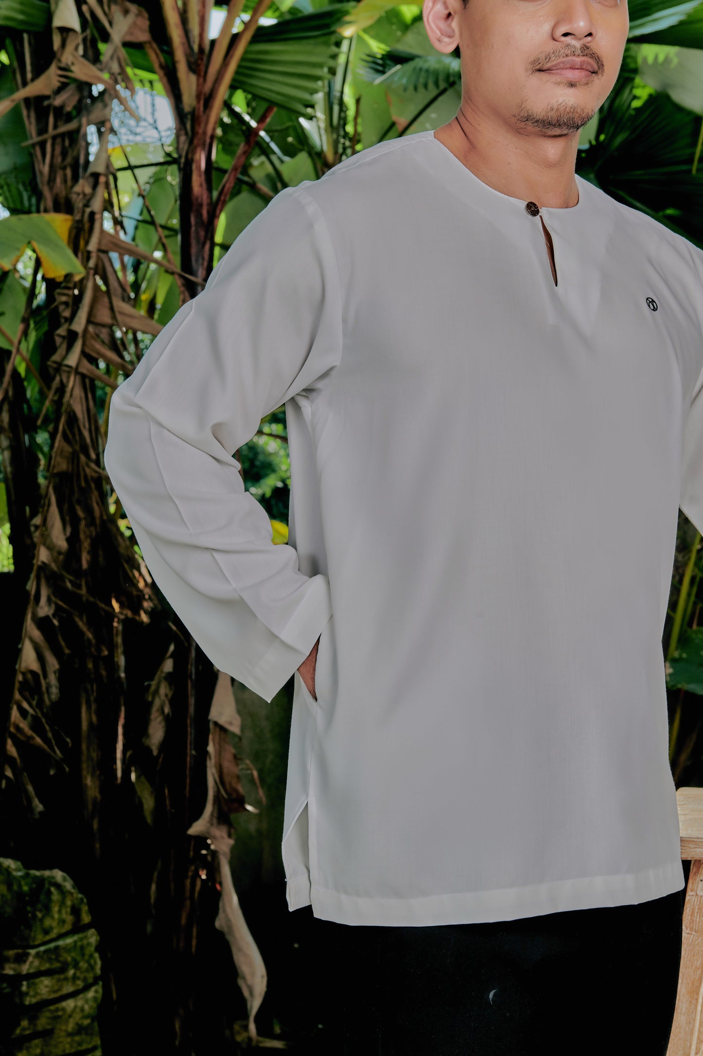 Kurta Tamadun Relaxed Fit - Off White