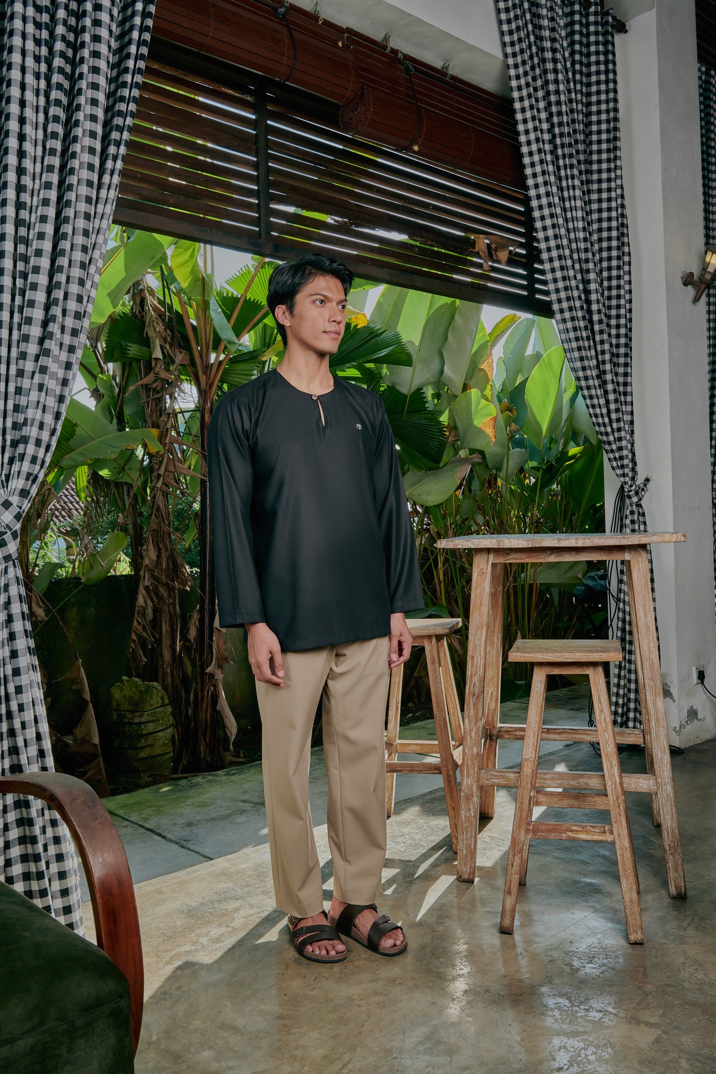 Kurta Tamadun Relaxed Fit - Black