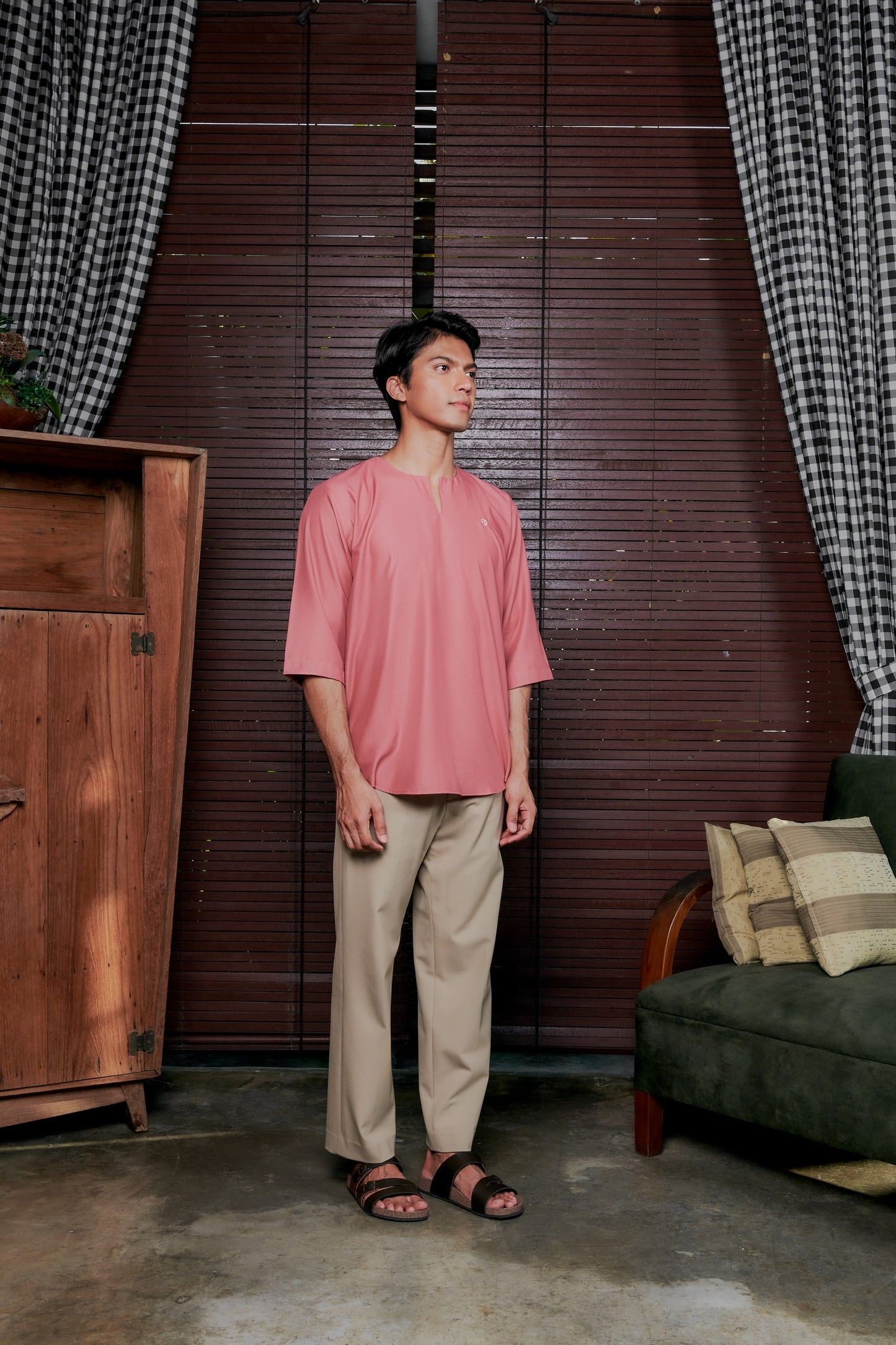 Kurta Belantara Relaxed Fit - Turkish Rose