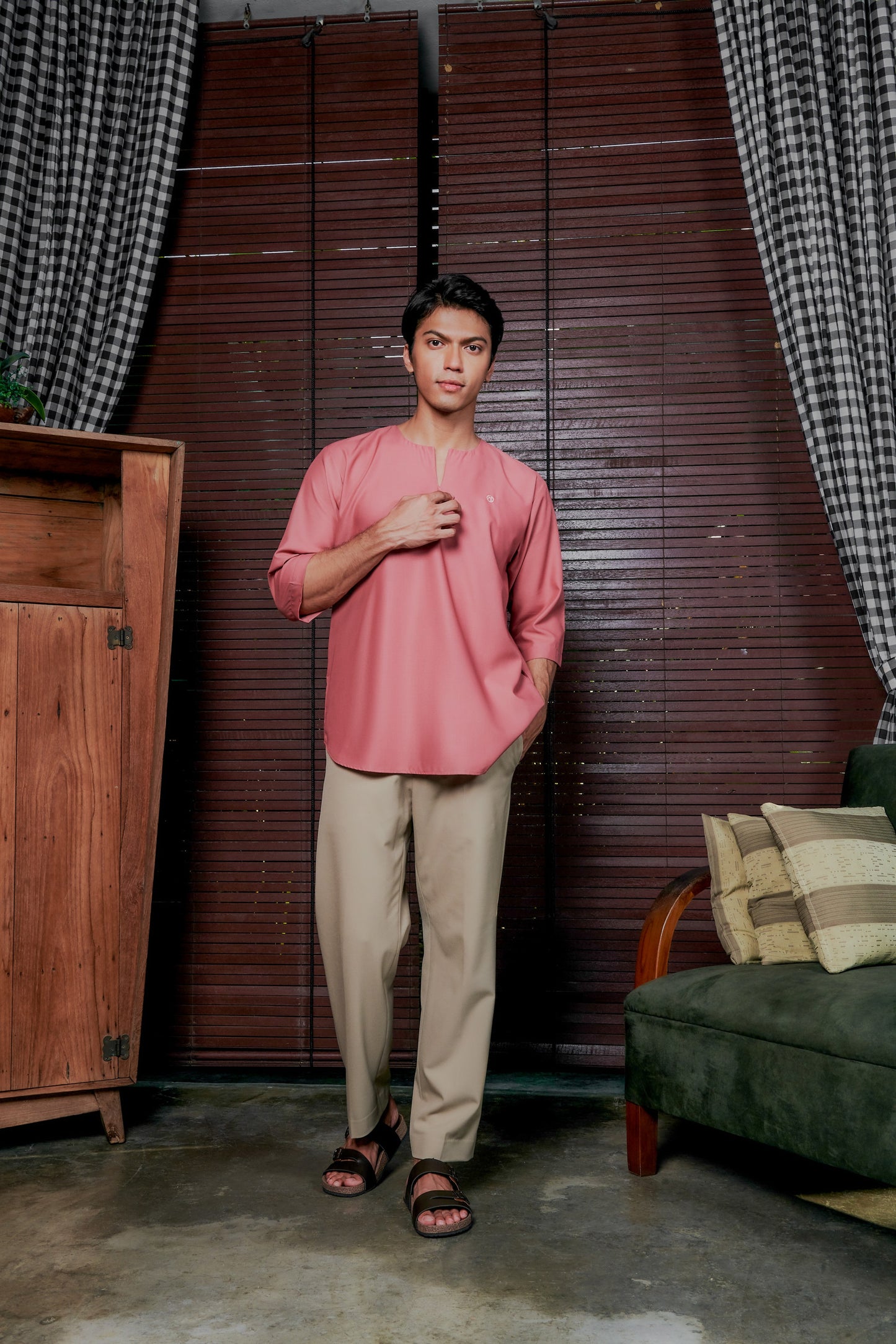 Kurta Belantara Relaxed Fit - Turkish Rose