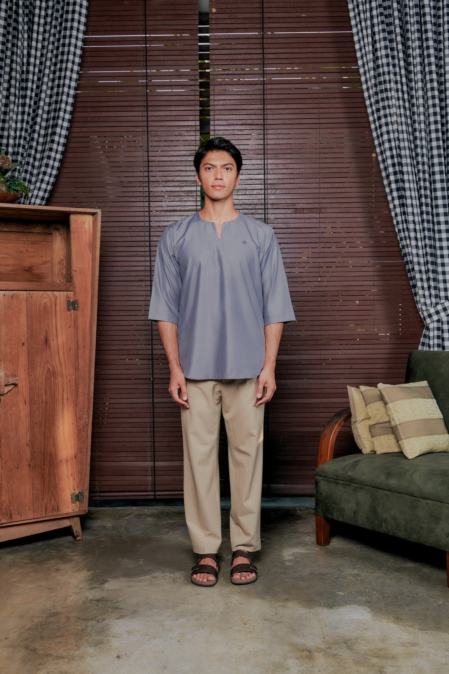 Kurta Belantara Relaxed Fit - Slate Grey