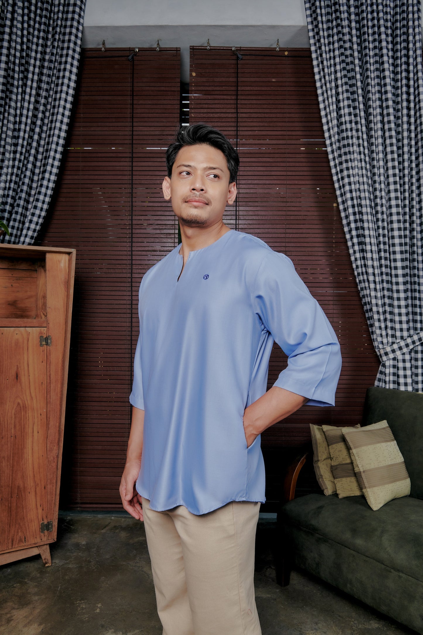 Kurta Belantara Relaxed Fit - Denim Blue