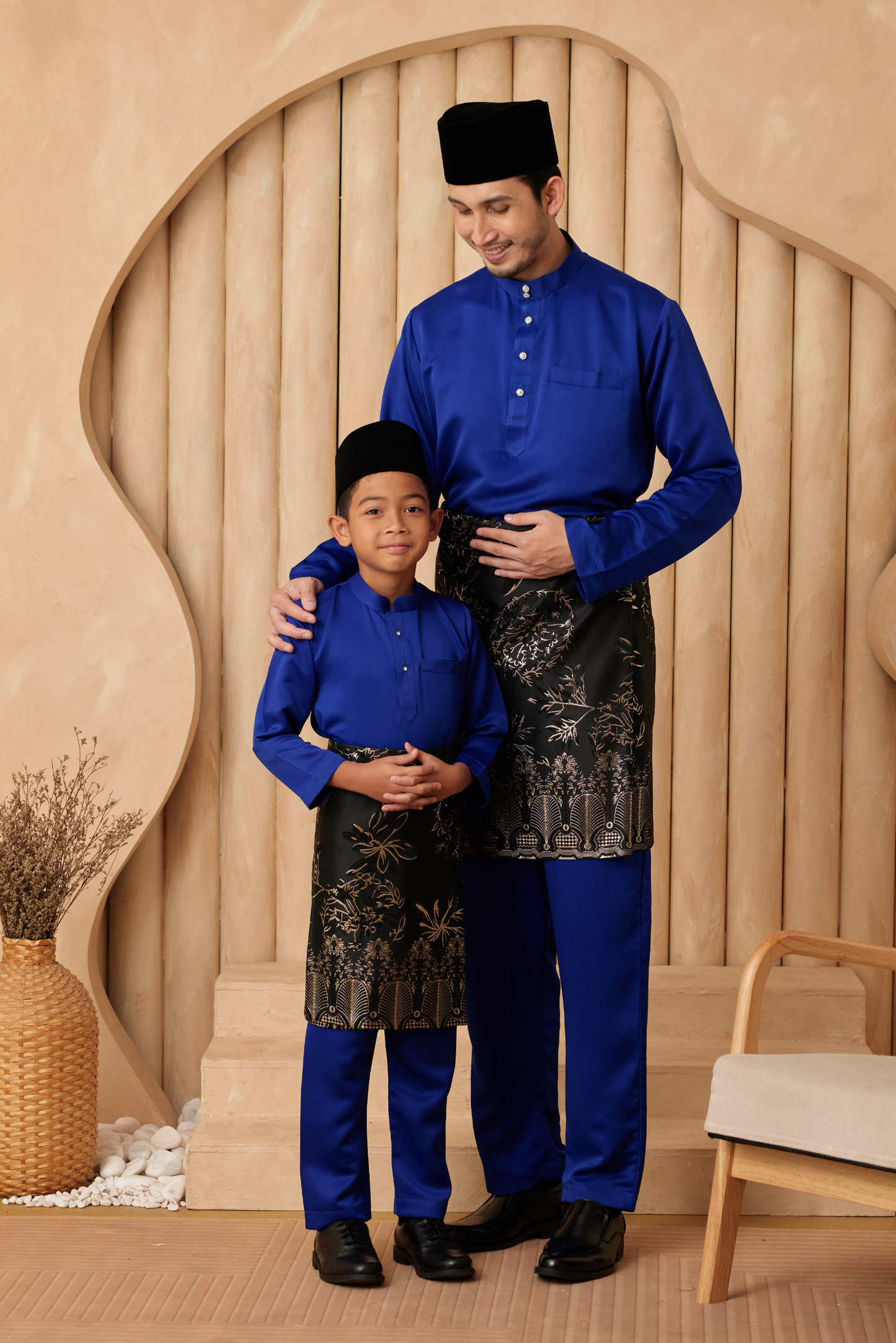 Baju Melayu Cekak Musang Regular Fit - Royal Blue