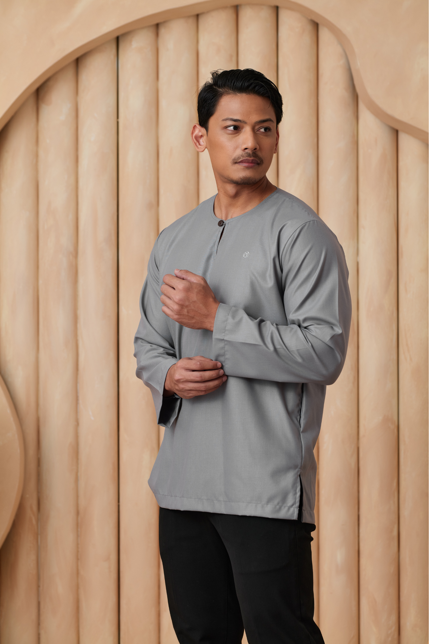 Kurta Tamadun Regular Fit - Cloud Grey