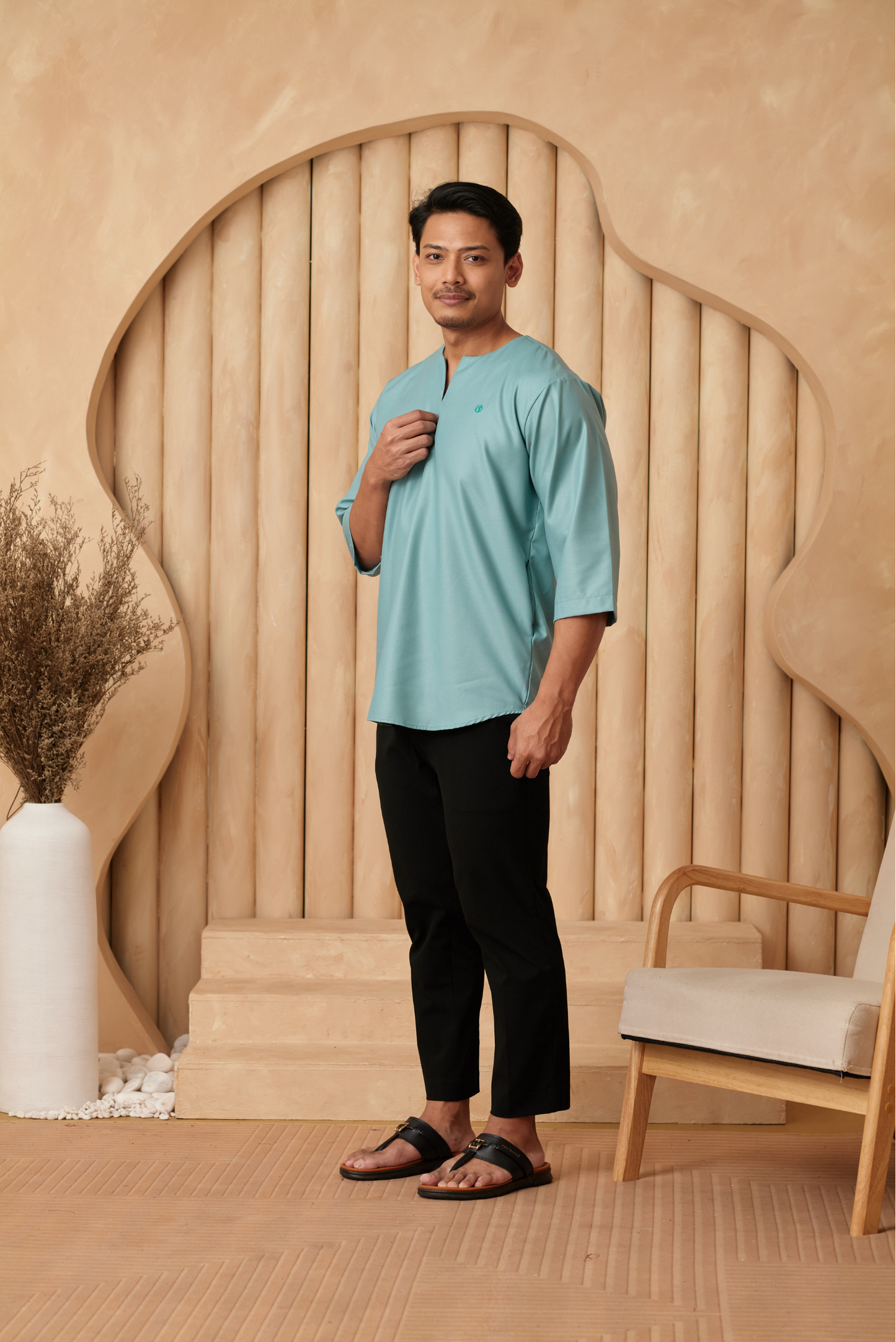 Kurta Belantara Regular Fit - Aqua Blue