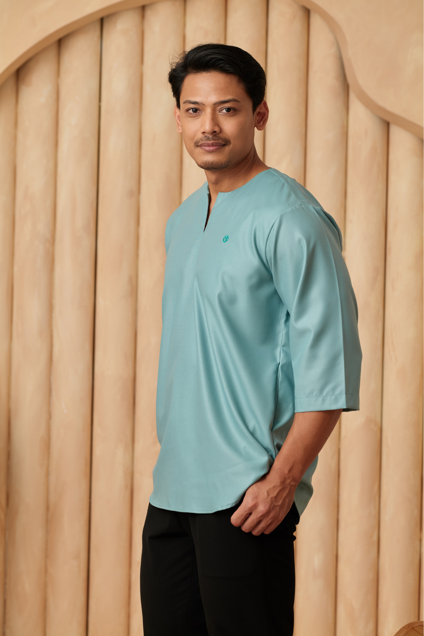 Kurta Belantara Regular Fit - Aqua Blue