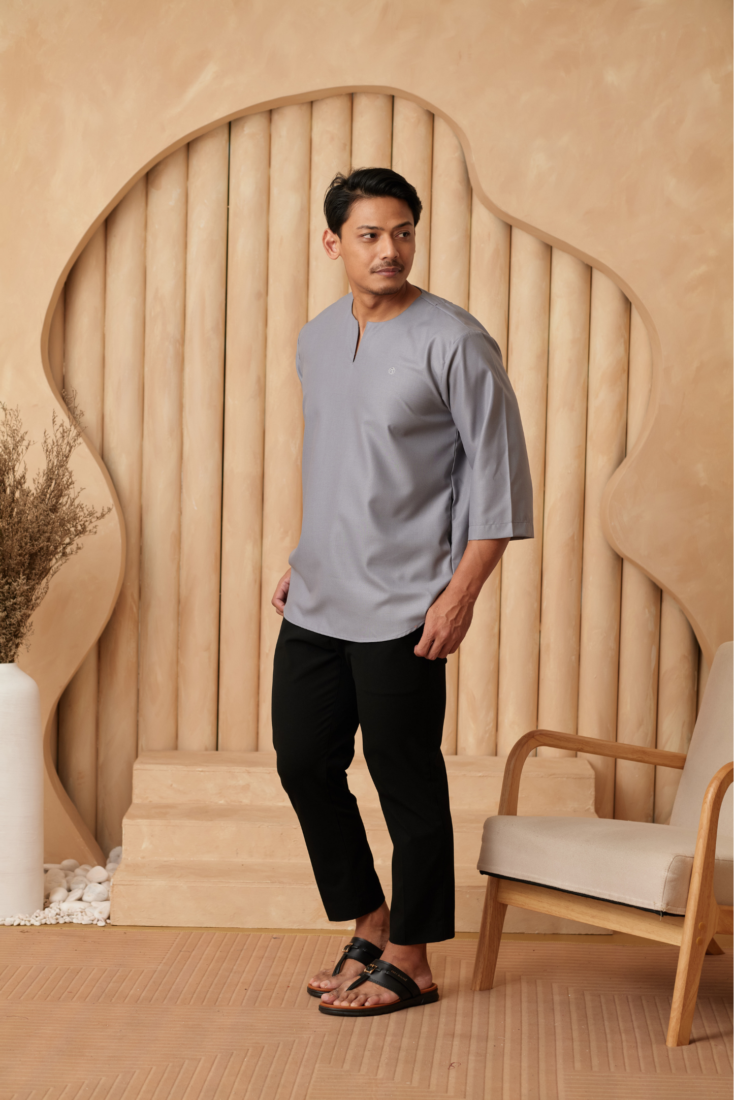 Kurta Belantara Regular Fit - Cloud Grey
