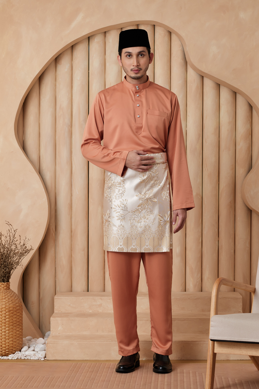 Baju Melayu Cekak Musang Regular Fit - Copper