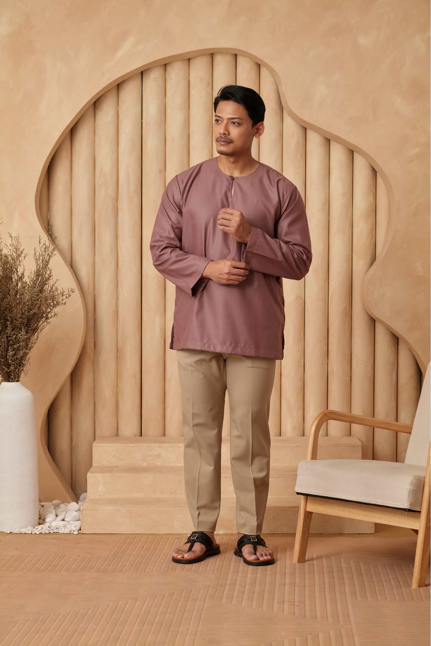 Kurta Tamadun Regular Fit - Dusty Purple