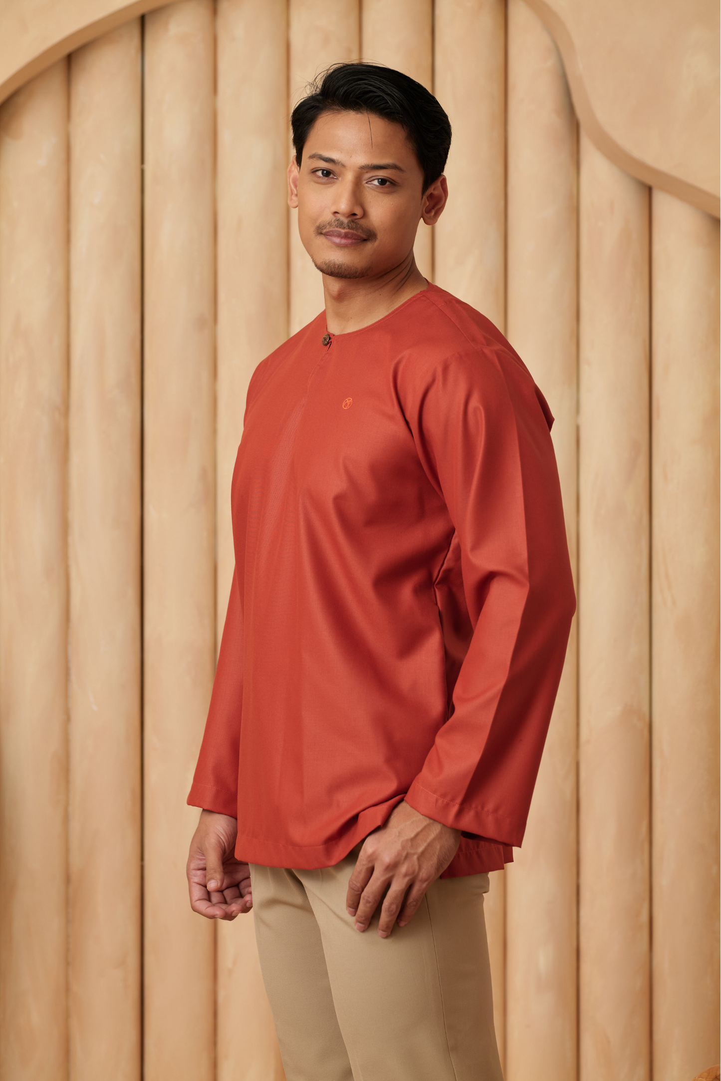 Kurta Tamadun Regular Fit - Brick Orange