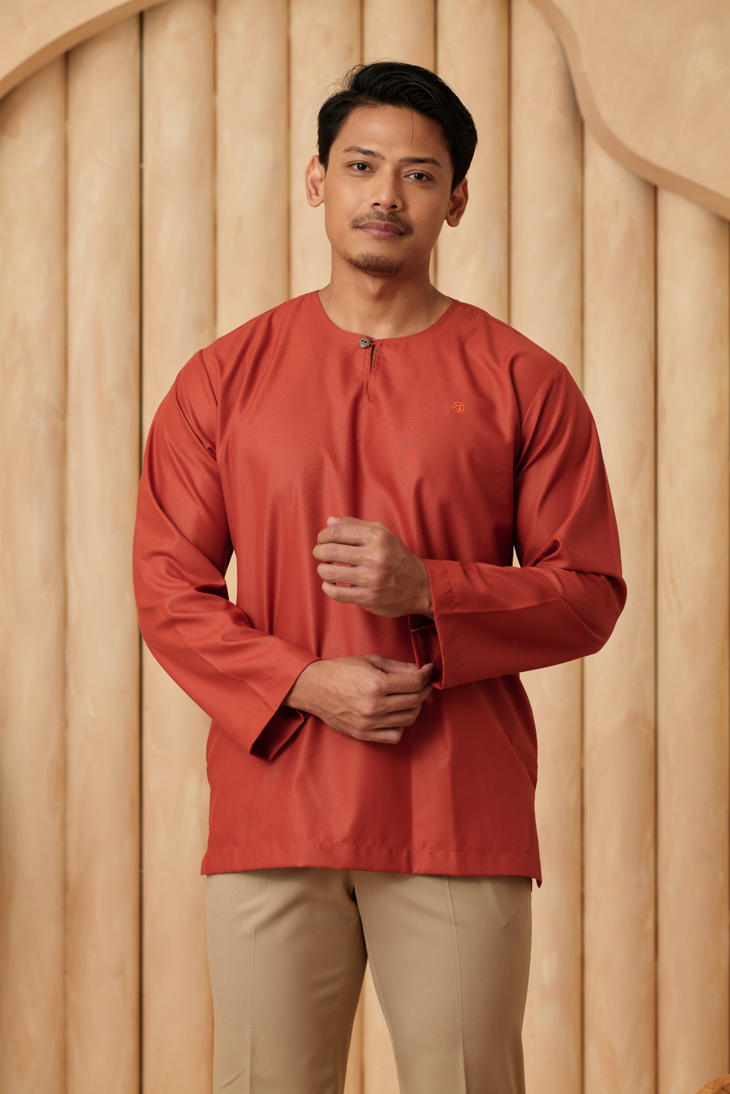 Kurta Tamadun Regular Fit - Brick Orange
