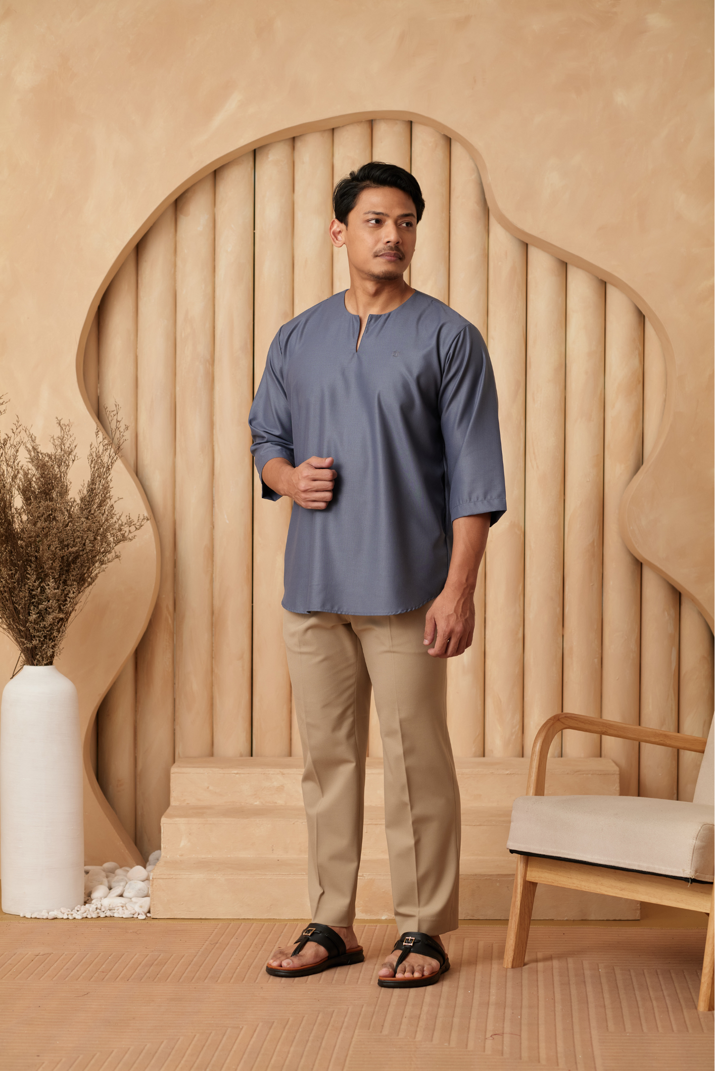 Kurta Belantara Regular Fit - Slate Grey