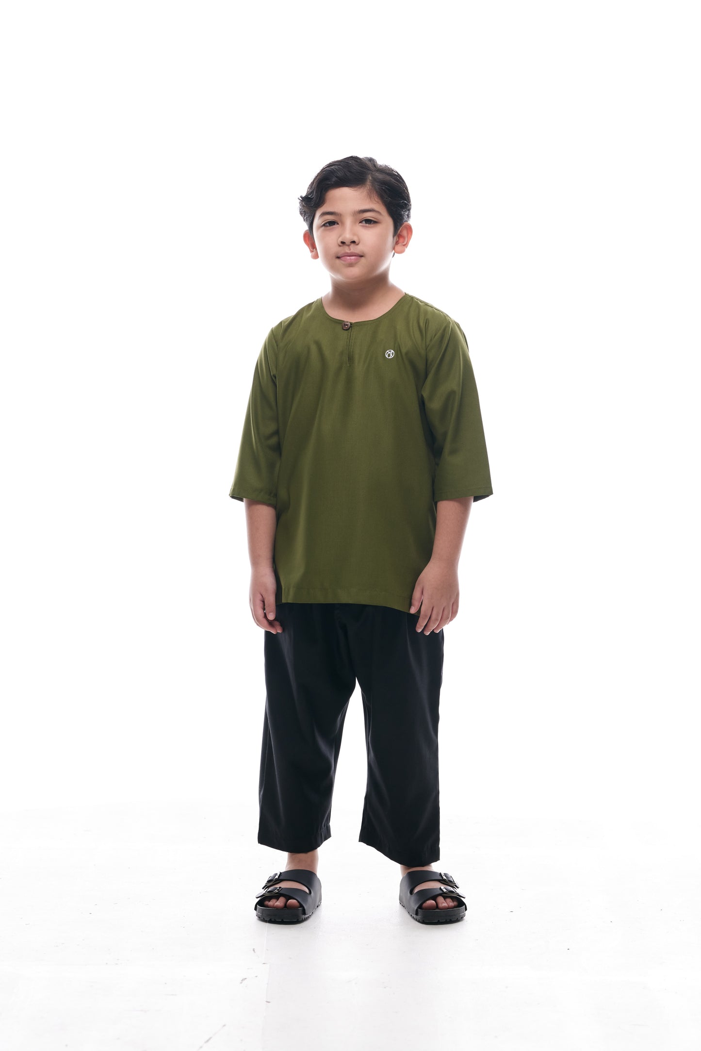 Kurta Nusantara KIDS V2 - Olive Green