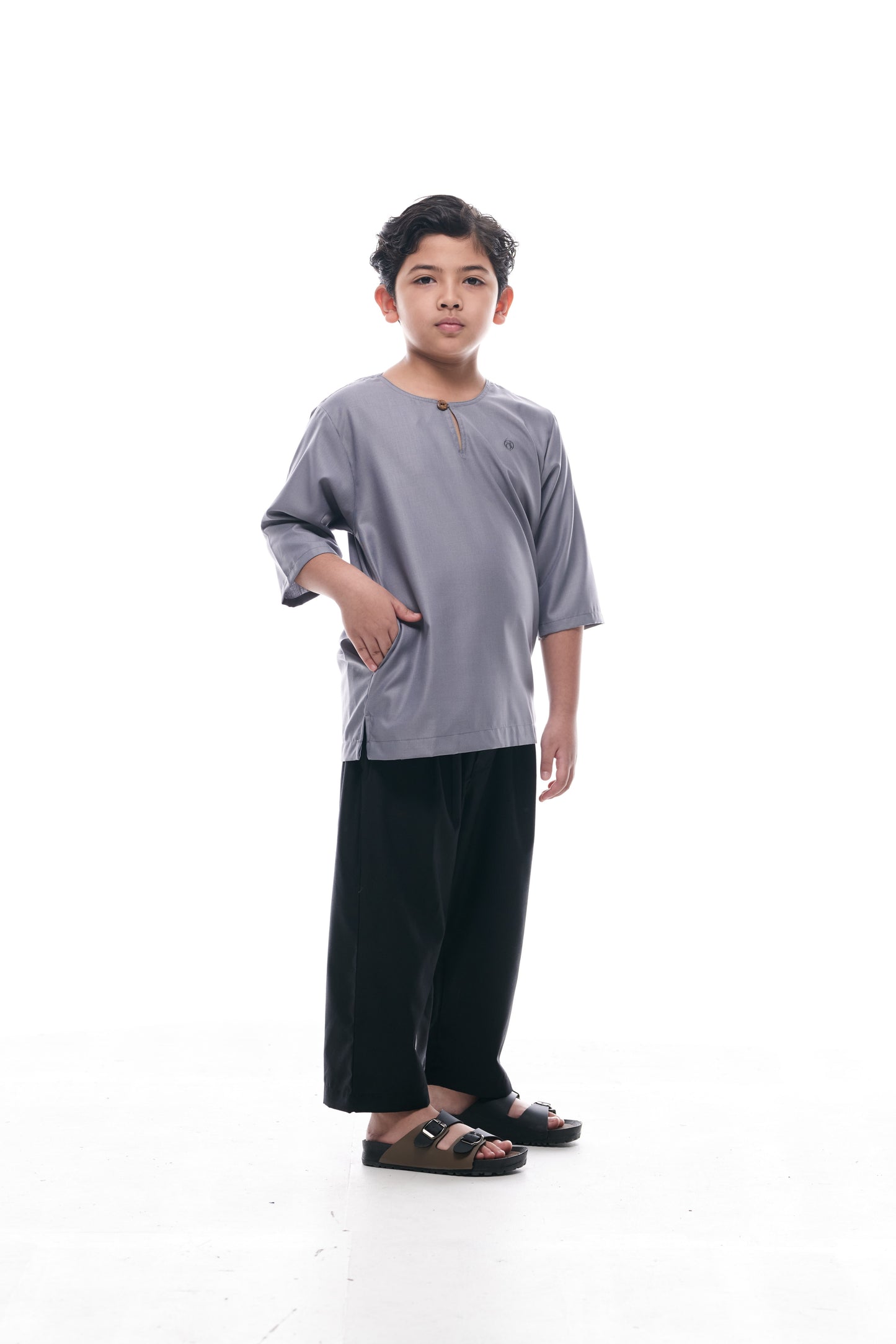 Kurta Nusantara KIDS V2 - Slate Grey