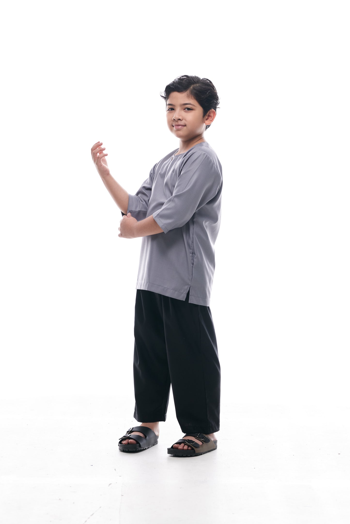 Kurta Nusantara KIDS V2 - Slate Grey