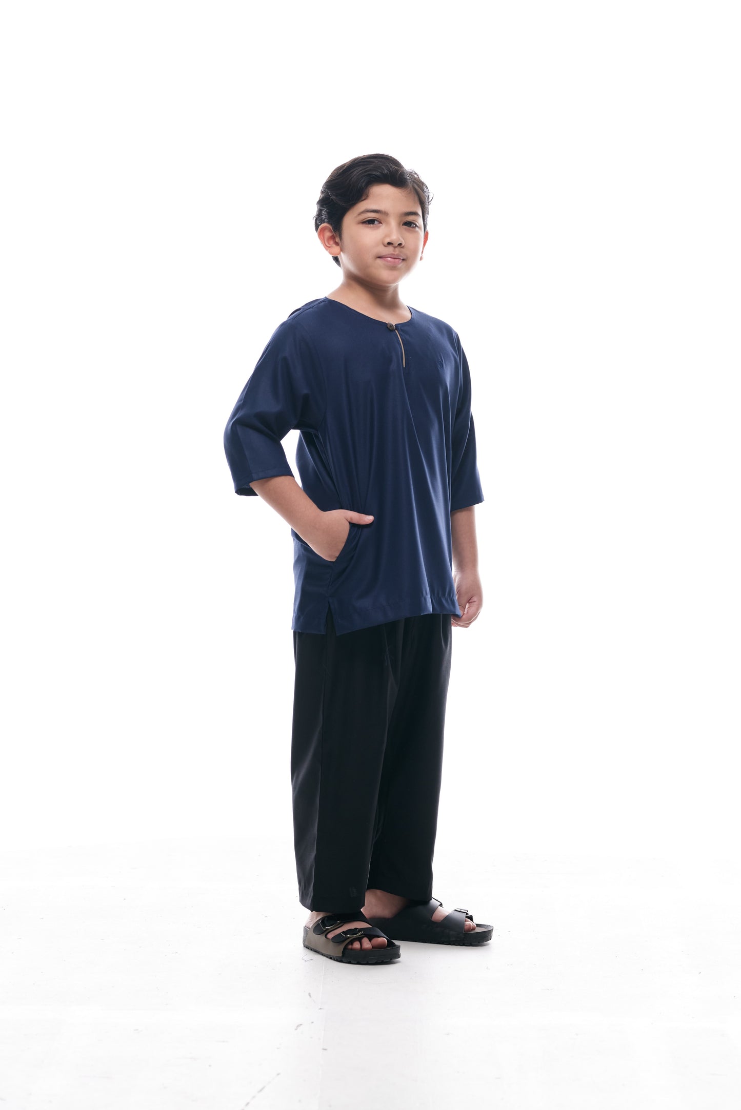 Kurta Nusantara KIDS V2 - Navy Blue