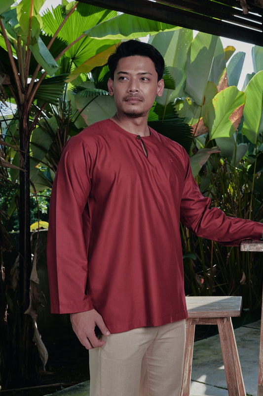 Kurta Tamadun Relaxed Fit - Scarlet Red