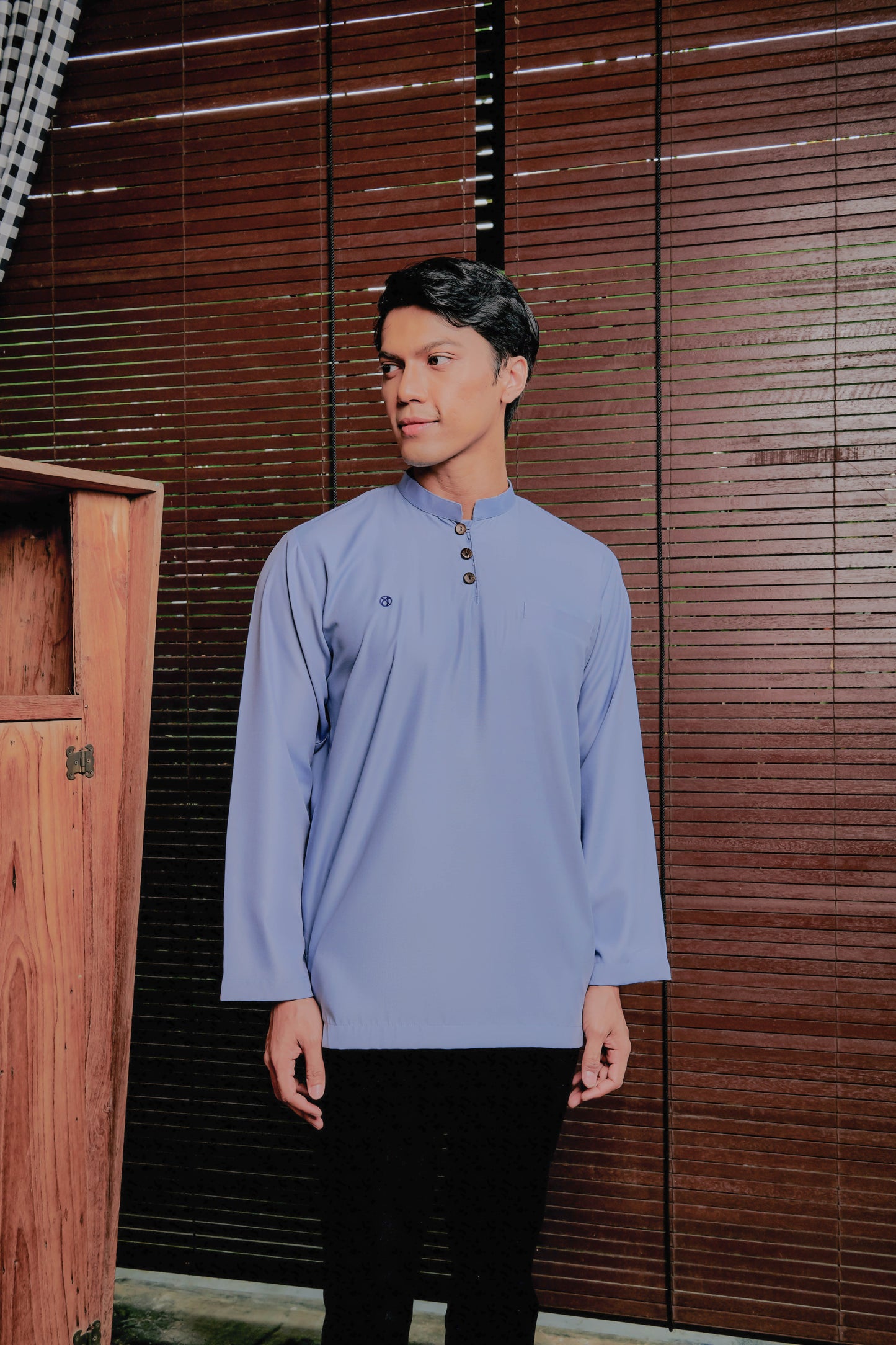 Kurta Adab Relaxed Fit - Denim Blue