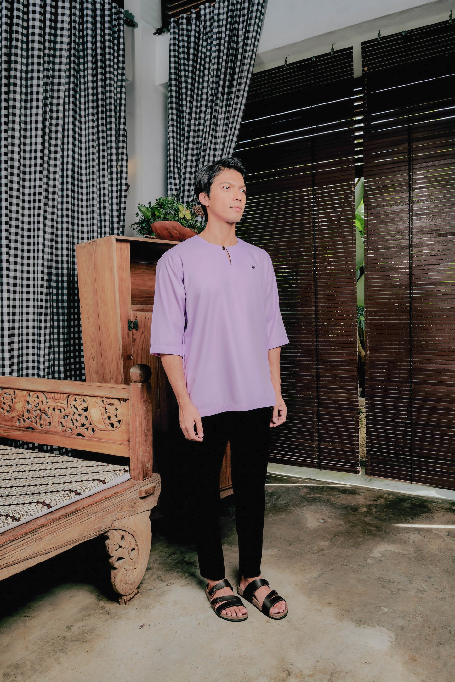 Kurta Nusantara Relaxed Fit - Lilac