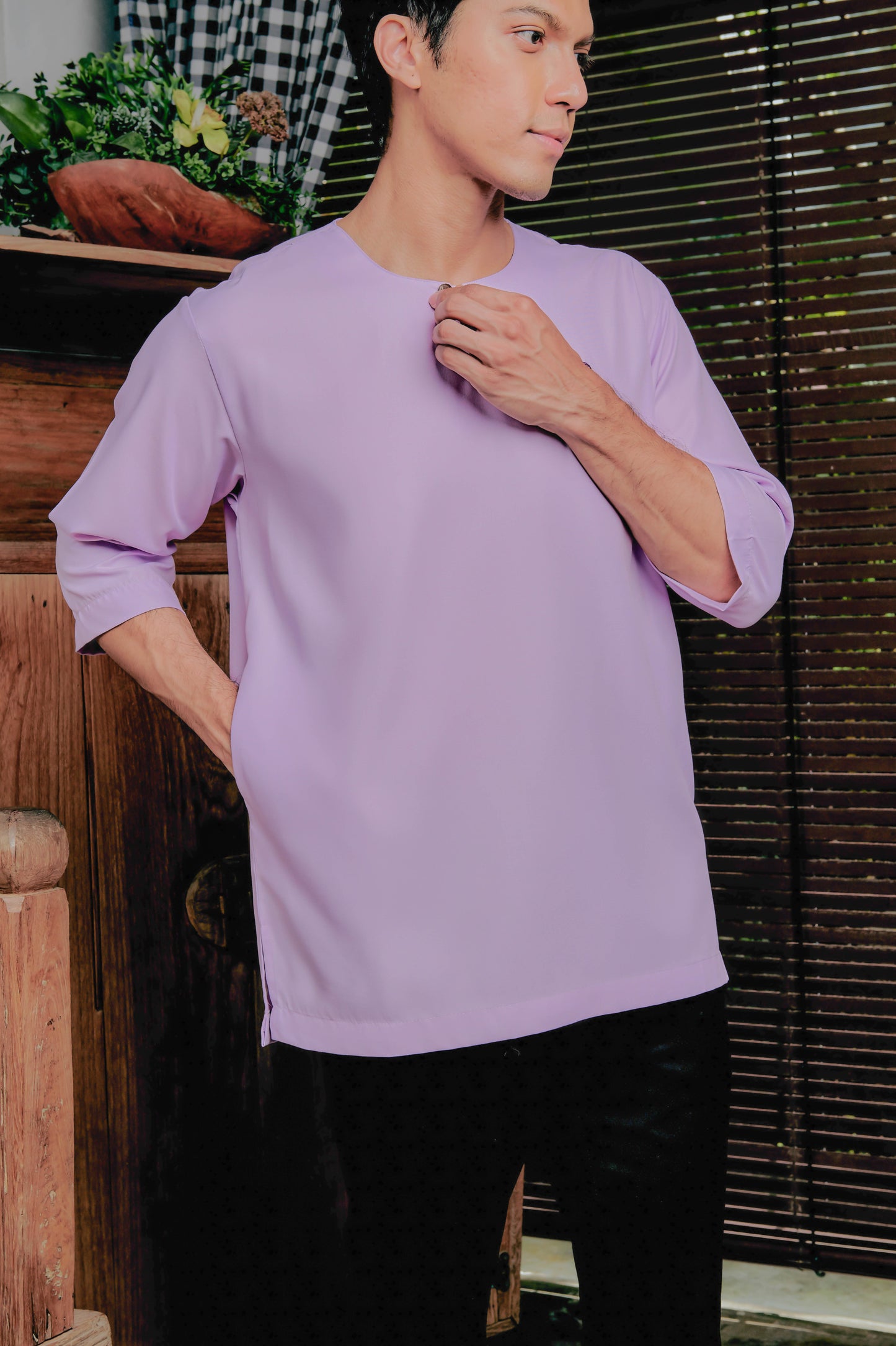 Kurta Nusantara Relaxed Fit - Lilac