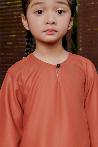 Baju Kurung Mahsuri GIRLS- Brick Orange