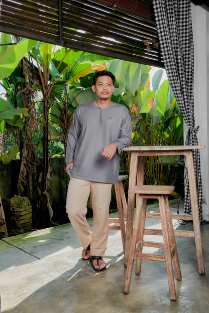 Kurta Tamadun Relaxed Fit - Slate Grey