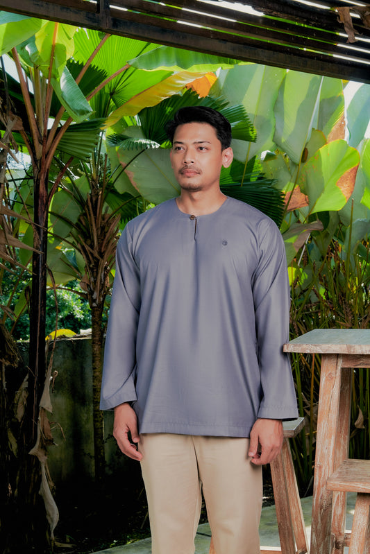 Kurta Tamadun Relaxed Fit - Slate Grey