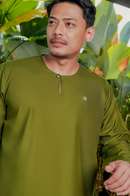 Kurta Tamadun Relaxed Fit - Olive Green