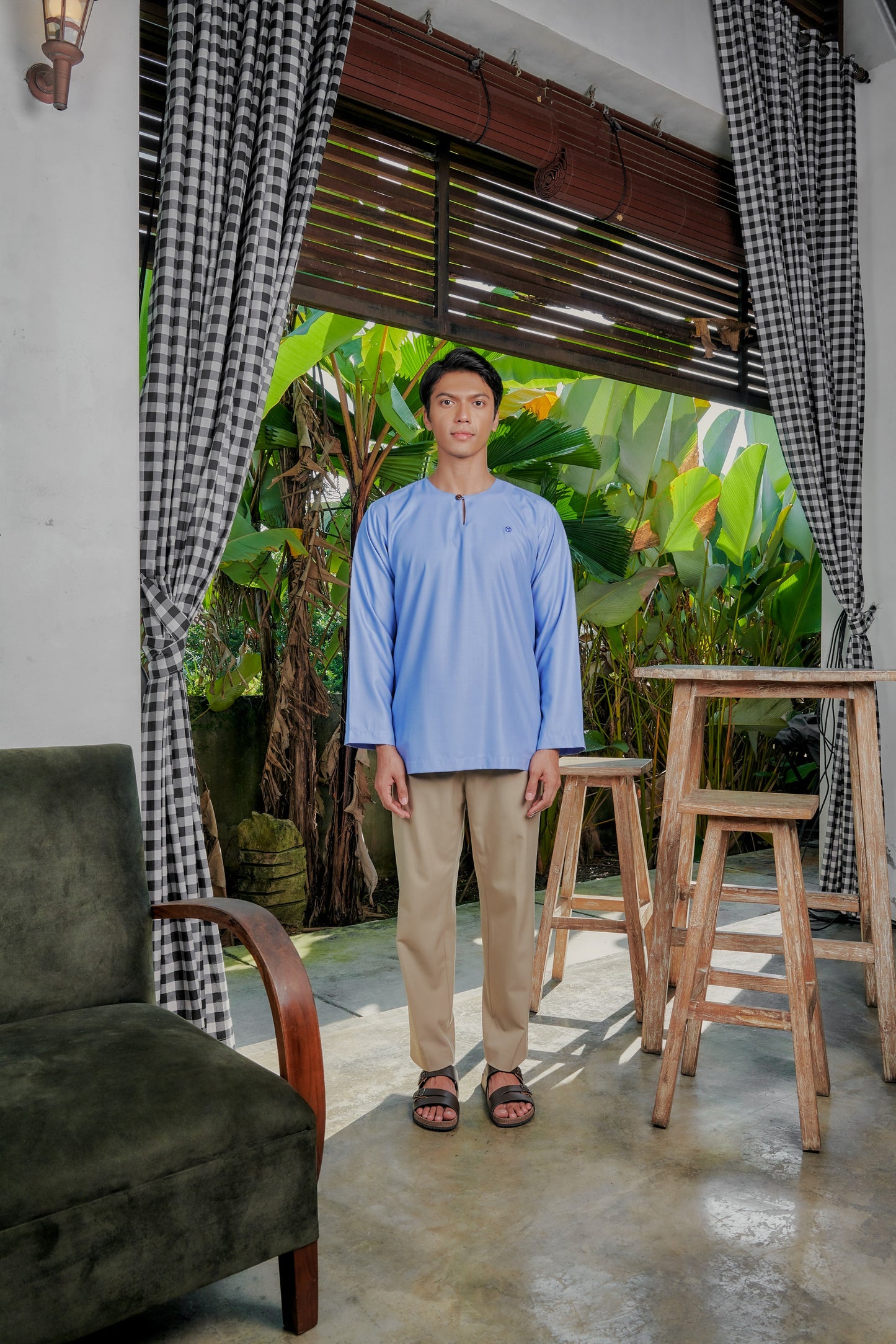 Kurta Tamadun Relaxed Fit - Denim Blue