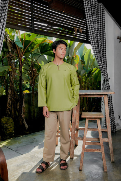 Kurta Tamadun Relaxed Fit - Lime Green