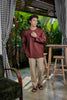 Kurta Tamadun Relaxed Fit - Rich Brown