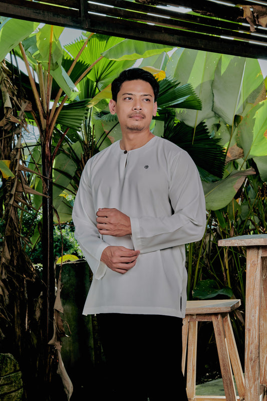 Kurta Tamadun Relaxed Fit - Off White