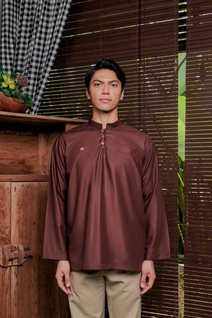 Kurta Adab Relaxed Fit - Rich Brown