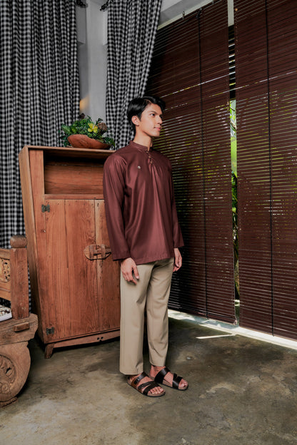 Kurta Adab Relaxed Fit - Rich Brown