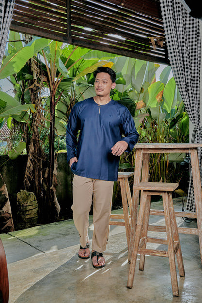 Kurta Tamadun Relaxed Fit - Navy Blue