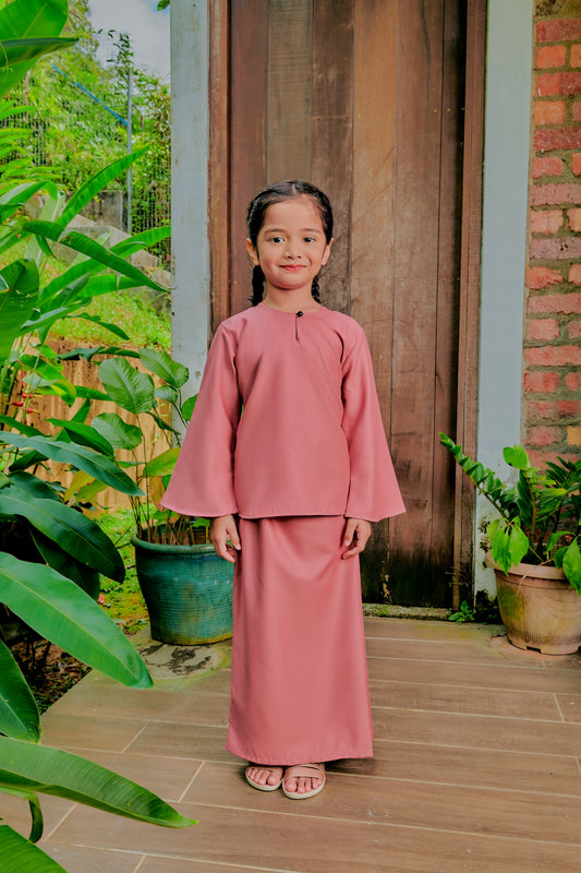 Baju Kurung Mahsuri GIRLS- Turkish Rose