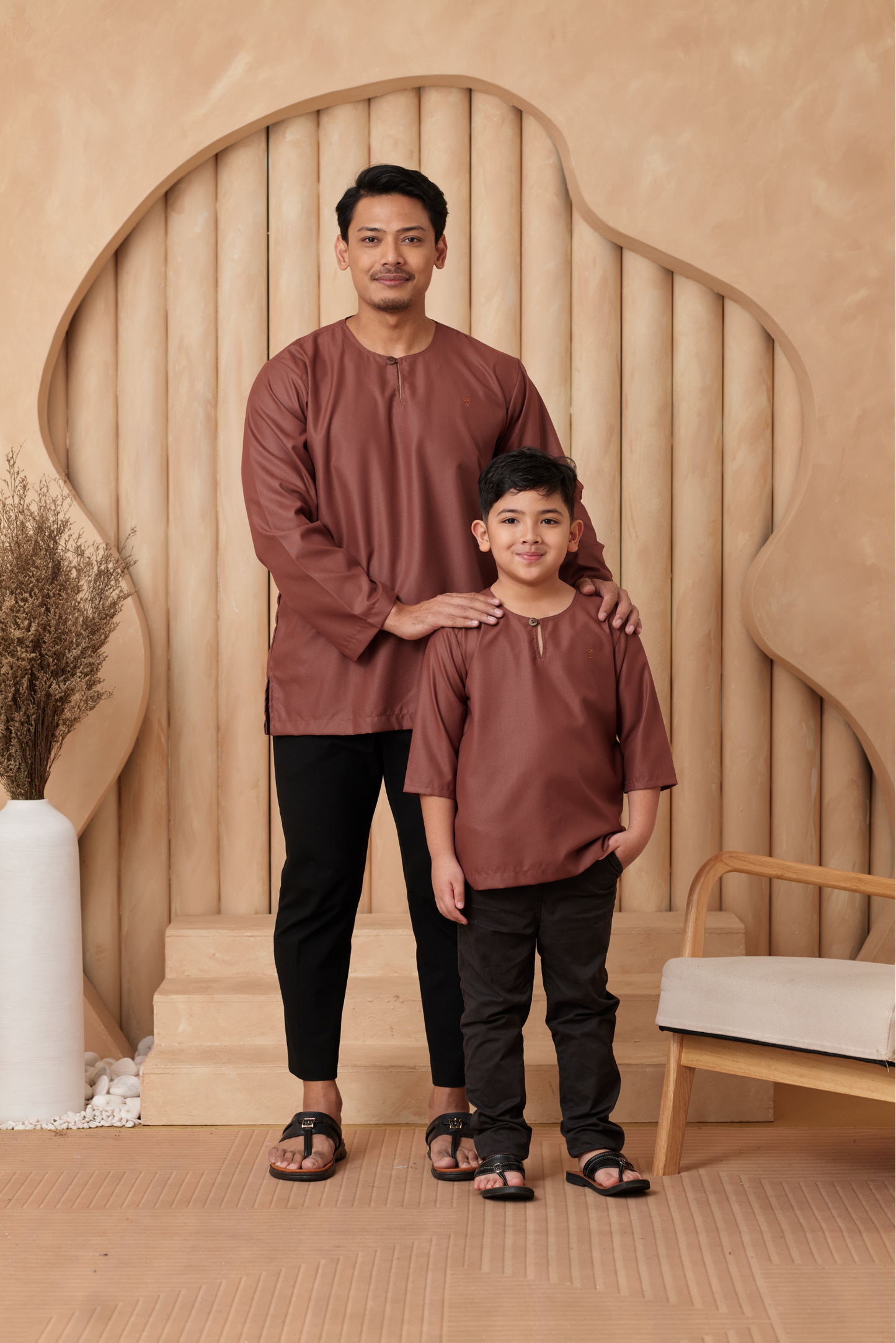 Kurta Tamadun Regular Fit - Rusty Brown