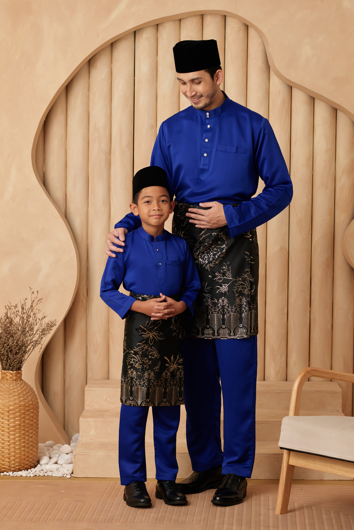 Baju Melayu KIDS Cekak Musang - Royal Blue