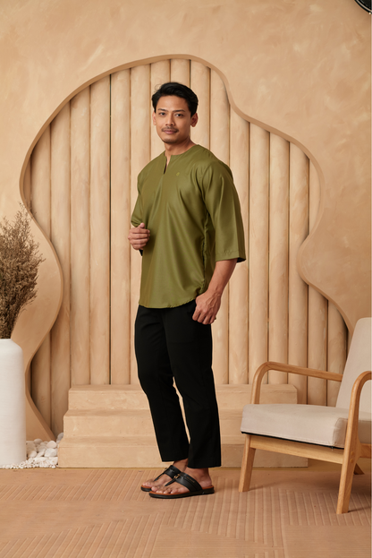 Kurta Belantara Relaxed Fit - Olive Green