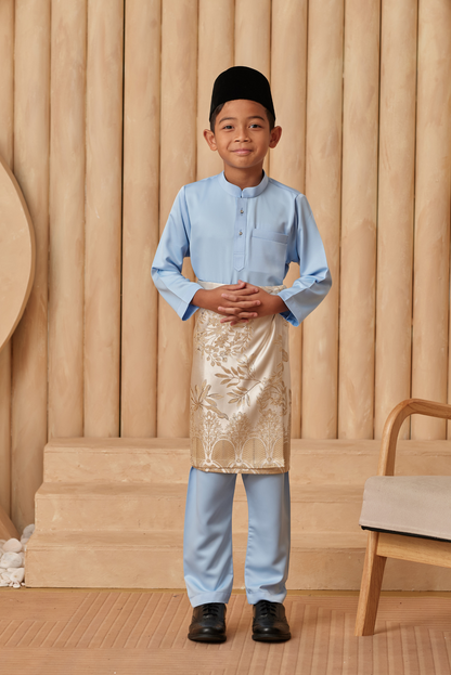 Baju Melayu KIDS Cekak Musang - Baby Blue