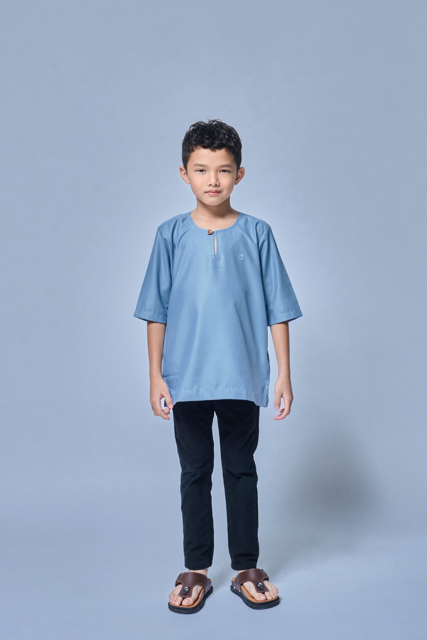 Kurta Nusantara BOYS - Ash Blue
