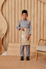 Baju Melayu KIDS Cekak Musang - Cloud Grey