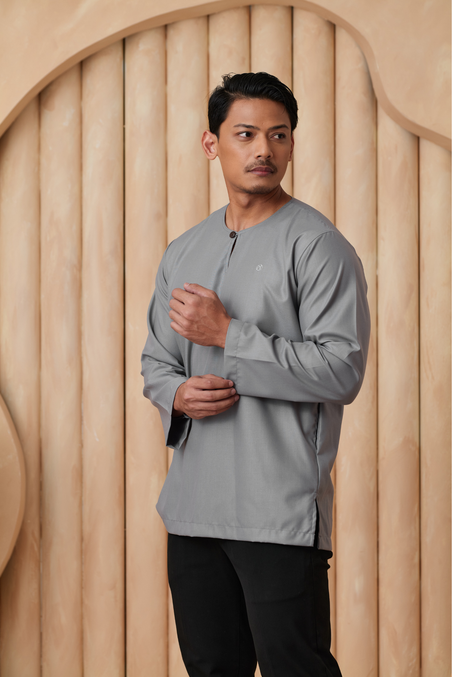 Kurta Tamadun Relaxed Fit - Cloud Grey